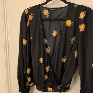 Madewell wrap top!
